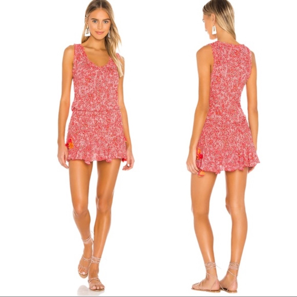 NWT POUPETTE ST BARTH Soledad Tassel Trimmed Dress